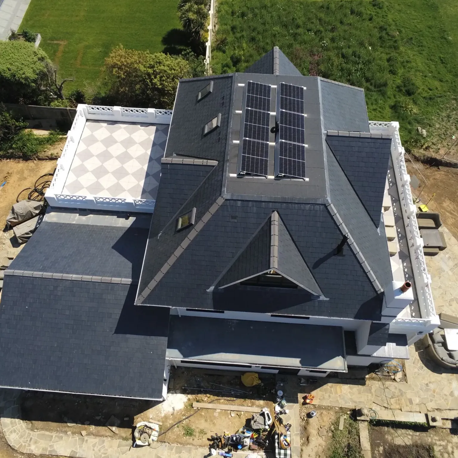 skylight window with catwalk
